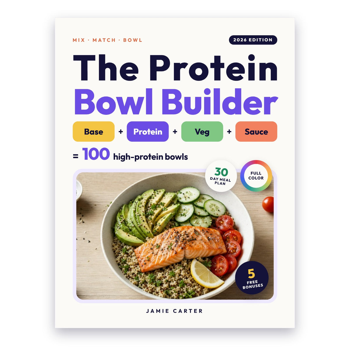 The Protein Bowl Builder: 100 High-Protein Bowl Recipes (Paperback)
