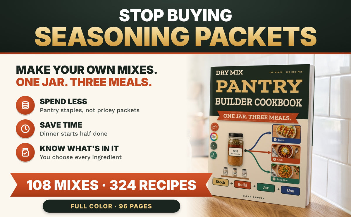 Dry Mix Pantry Builder Cookbook (Spiral-Bound): 108 Homemade Mixes, 324 Easy Recipes