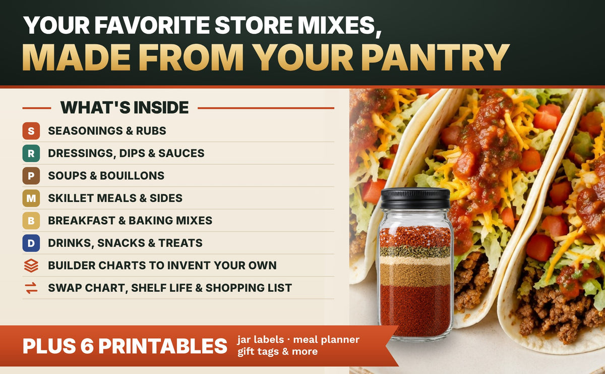 Dry Mix Pantry Builder Cookbook (Spiral-Bound): 108 Homemade Mixes, 324 Easy Recipes